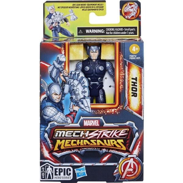 Marvel Mech Strike Mechasaurs 4 Inch Thor Figure