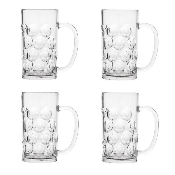 Polysafe Beer Stein 540ml - Set of 4
