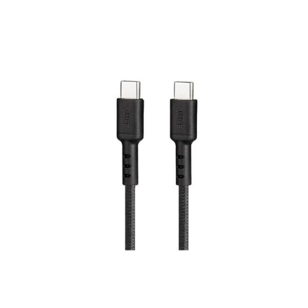 3sixT Tough 5A USB-C to USB-C 1.2m Male Cable Connector For Smartphones Black