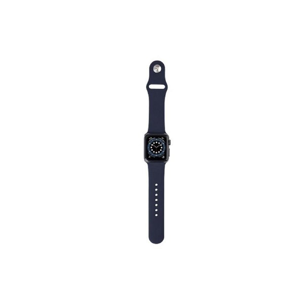 3sixT Silicone Band Replacement Strap For Apple Watch 3/4/5/SE/6 42/44mm N Blue