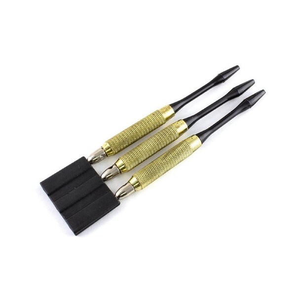 NPC Brass Darts, Nylon Shafts with Flights and Point Protector (3 Darts)