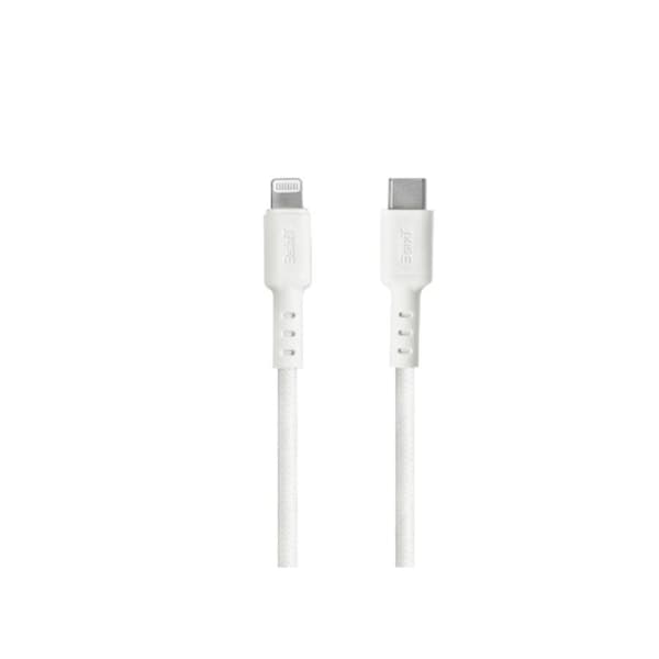 3sixT Tough 1.2m USB-C to Lightning MFI-Certified Charging Cable For iPhone WHT