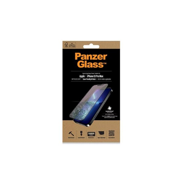 PanzerGlass Anti-Bluelight CF Screen Protector For Apple iPhone 13/13 Pro Black