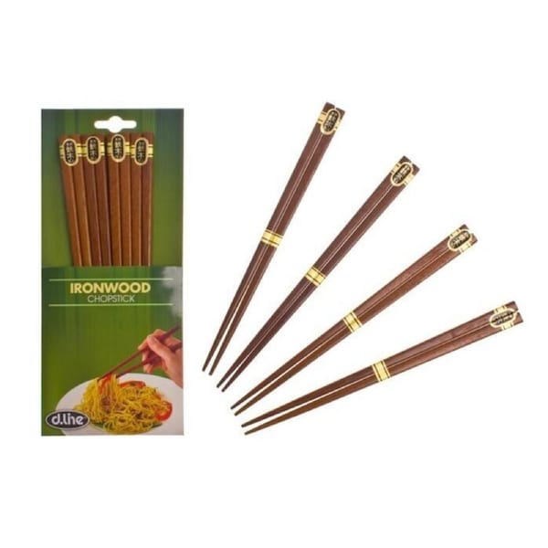 D-Line Ironwood Chopsticks 4 Pairs