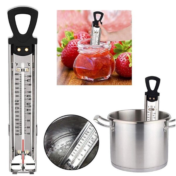 Stainless Steel Candy Home Cooking Thermometer Portable for Sugar Kitchen Crafts