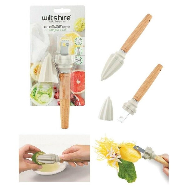 Wiltshire Eat Smart 2-in-1 Citrus Juicer & Zester