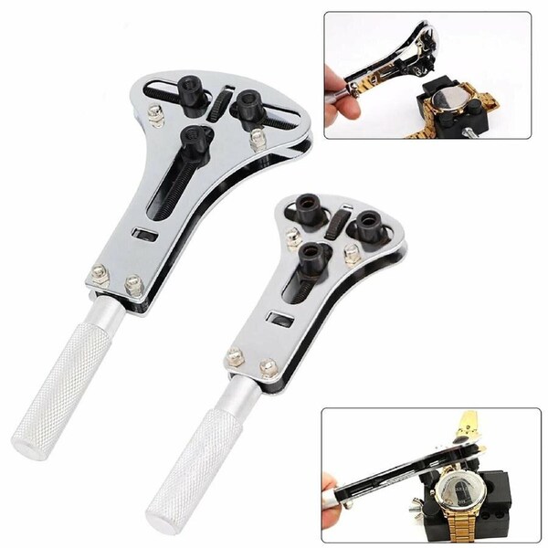Watch Repair Tools Kit+18 Watch Case Opener Adjustable Screw Back Remover Wrench Multi-function Opener Remover Tool