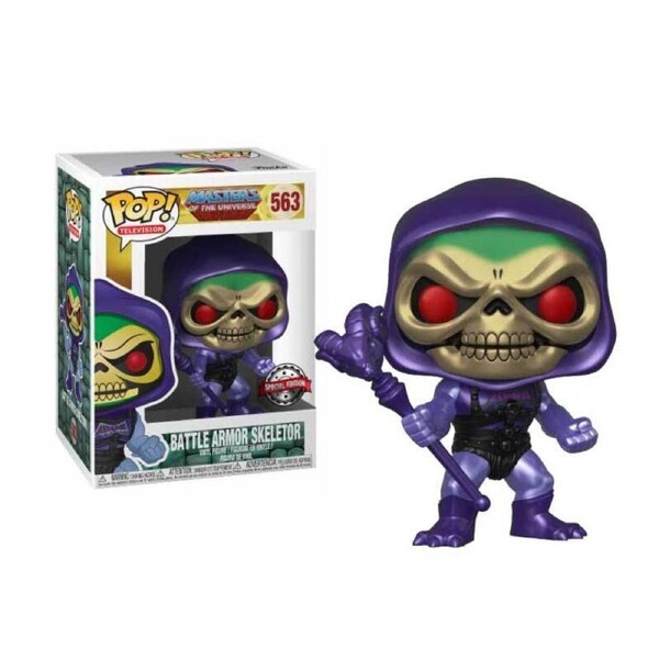 Funko Pop Masters of the Universe Battle Armor Skeletor Metallic #563 Vinyl Figure