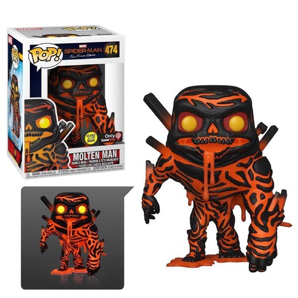 Funko Pop Marvel Spider-Man Far From Home Molten Man Glow #474