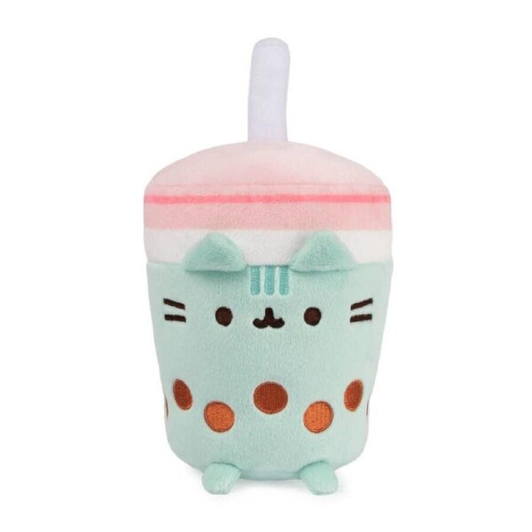 Pusheen The Cat Sips Boba Tea Plush 19cm