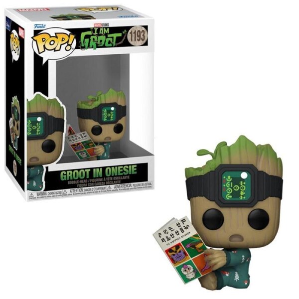 Funko Pop Marvel I Am Groot TV Groot with Book #1193 Vinyl Figure