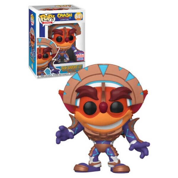 Funko POP Crash Bandicoot in Mask Armor SDCC 2021 #841 Vinyl Figure
