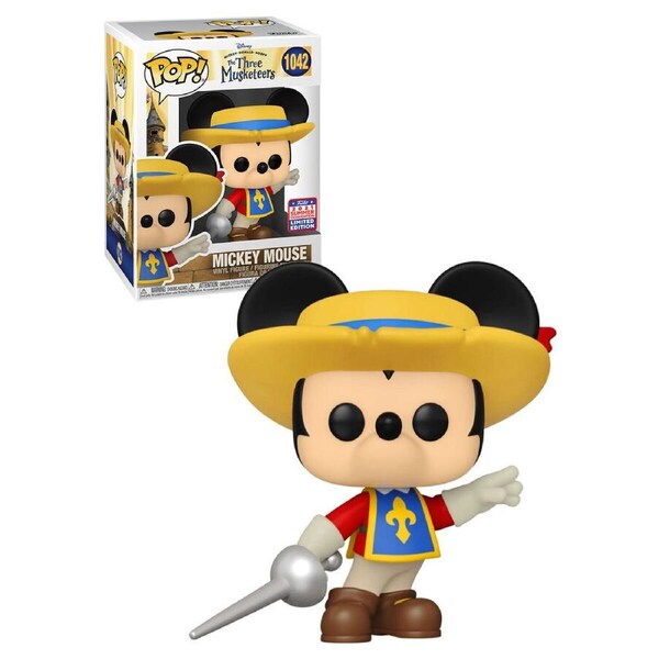 Funko POP Disney The Three Musketeers Mickey Mouse SDCC 2021 #1042 Vinyl Figure