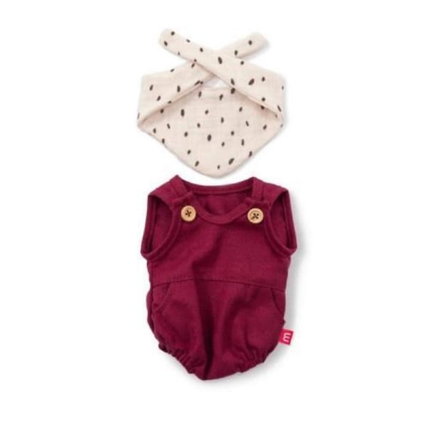 Miniland 38-42cm Doll Clothes Sand Romper and Bib Set