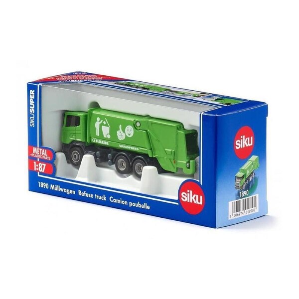 Siku 1890 Die-Cast Vehicle Refuse Truck 1:87 Scale
