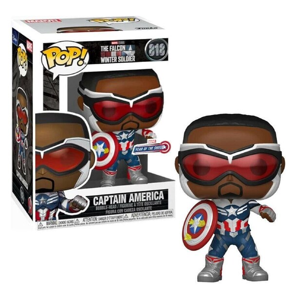Funko Pop Marvel The Falcon Winter Soldier Captain America #818