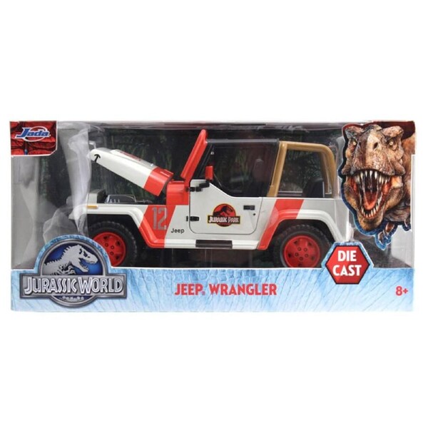 Jada Metals Die Cast Jurassic World JP Staff 92 Jeep Wrangler 1:24 Scale