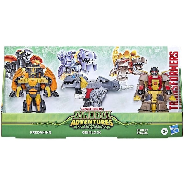 Transformers Dinobot Adventures Grimlock, Dinobot Snarl and Predaking 4.5 inch Figures