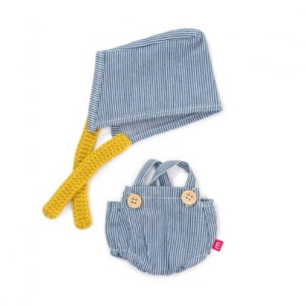 Miniland Doll Clothes Beach Overalls and Headscarf Outfit 21cm (31669)