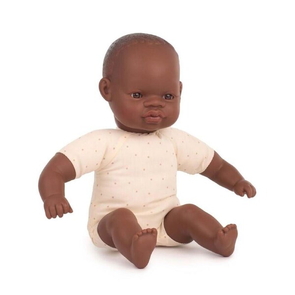 Miniland Educational Baby Doll African Soft Body 32cm