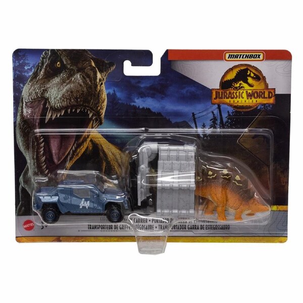 Matchbox Jurassic World Dino Transporters Stegosaurus Claw Carrier Action Figure