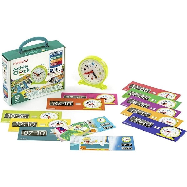Miniland Activity Clock Educational Toy
