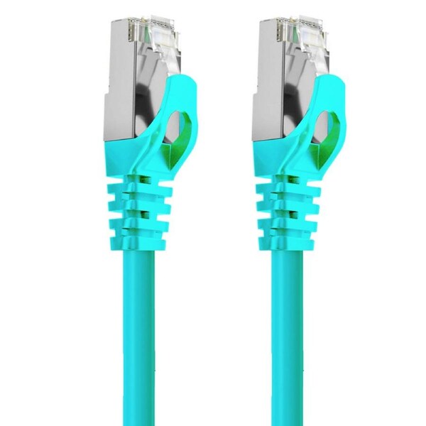 Cruxtec RJ45 LAN CAT7 10GbE SF/FTP 10m Triple Shielding Ethernet Cable Green