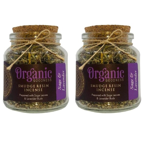2pcs Organic Goodness Sage & Lavender Smudge Resin