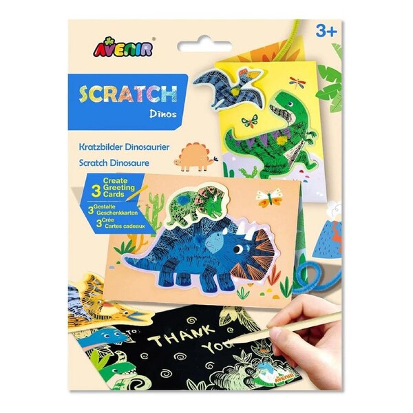 Avenir - Scratch Greeting Card - Dino