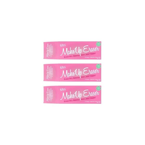 3 x The Original Makeup Eraser Cloth Original Pink Mini