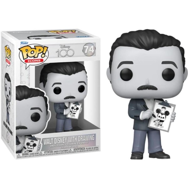 POP! Vinyl Disney 100 Years - Walt Disney with Drawing B/W #74