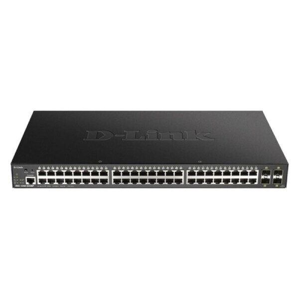 D-Link 52-Port Gigabit Smart Managed PoE Switch with 48 RJ45 and 4 SFP+ 10G Ports