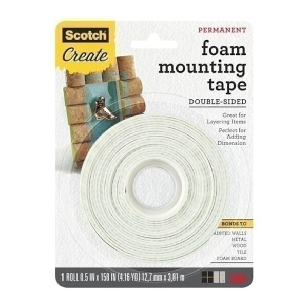 Scotch Foam Mount Tape 4013-CFT Bx6