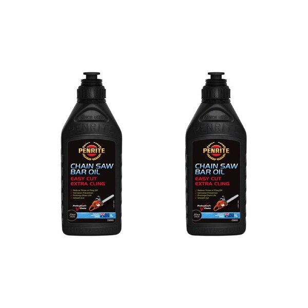 2 x Penrite Chain Saw Bar Oil 1L - CSB001 **Twin pack**