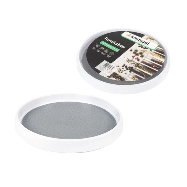 Turntable Pantry Tray Lazy Susan Kitchen Storage Spice Cabnet Rack Tray 30.5CM