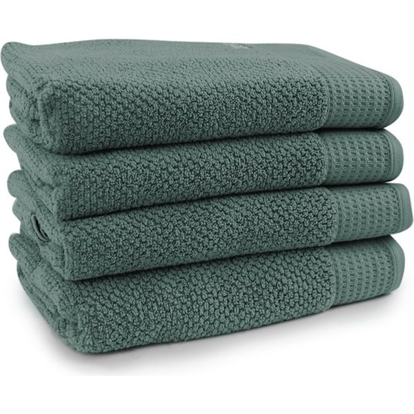 4pc Onkaparinga 69x140cm Cotton Avalon Bathroom Towels Set 550GSM Fir Green