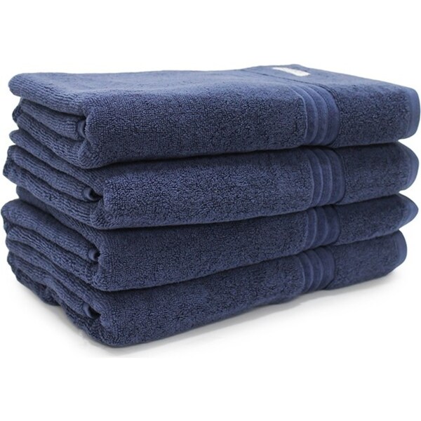 4pc Onkaparinga 69x140cm Cotton Flinders Premium Bathroom Towels 600GSM Denim