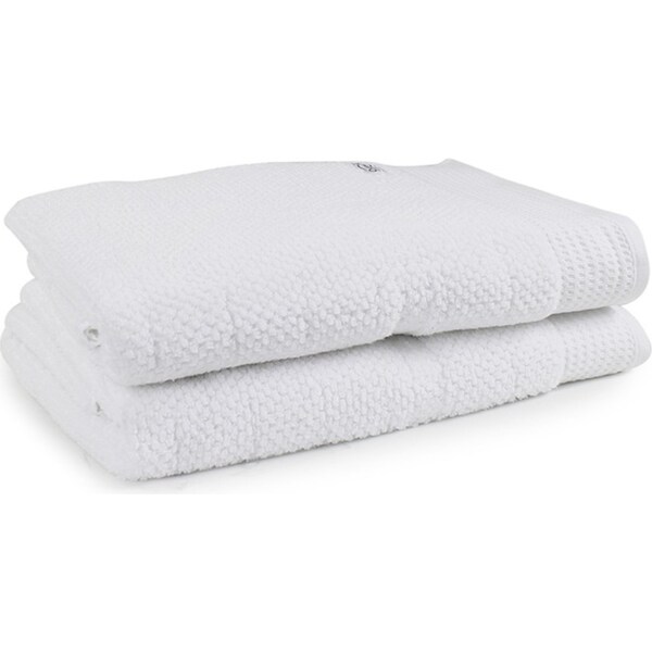 2pc Onkaparinga 90x167cm Cotton Avalon Premium Bath Sheets Set 550GSM White
