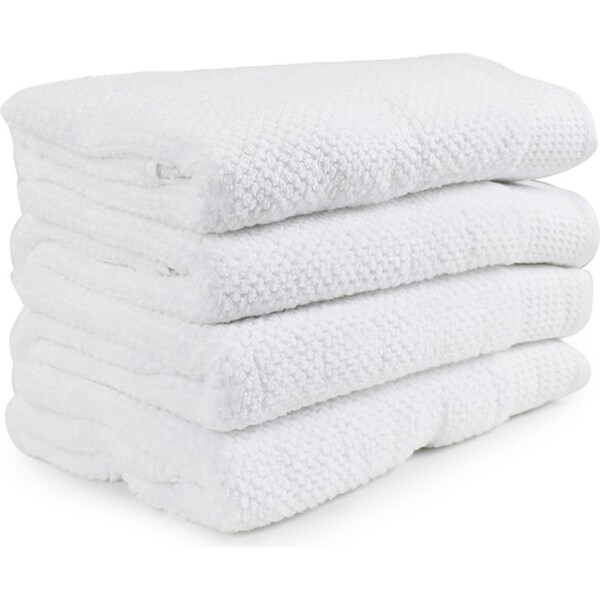 4pc Onkaparinga 69x140cm Cotton Avalon Premium Bathroom Towels Set 550GSM White