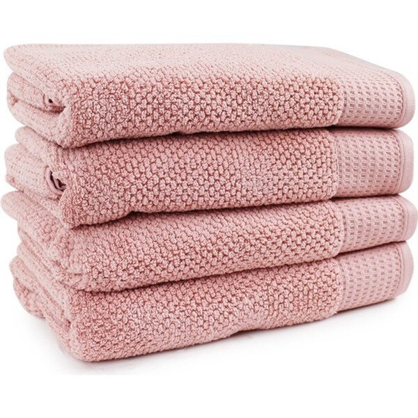 4pc Onkaparinga 69x140cm Cotton Avalon Bathroom Towels Set 550GSM Dusty Primrose