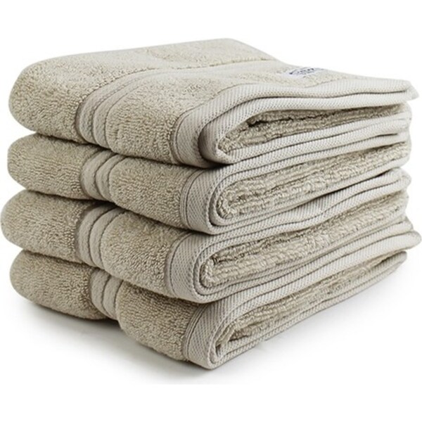 4pc Onkaparinga 45x65cm Cotton Flinders Bathroom Hand Towels Set 600GSM Linen