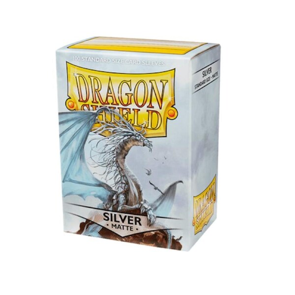 Dragon Shield - Standard Silver Matte Sleeves 100 pack