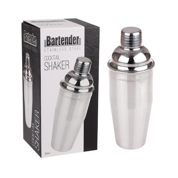 Bartender Stainless Steel Cocktail Shaker 700ml