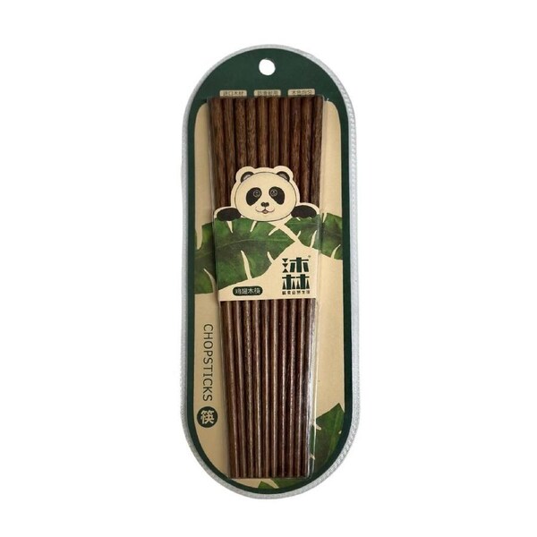 WoodLand Chicken-Wing Wood Chopsticks 10 Pairs KA780
