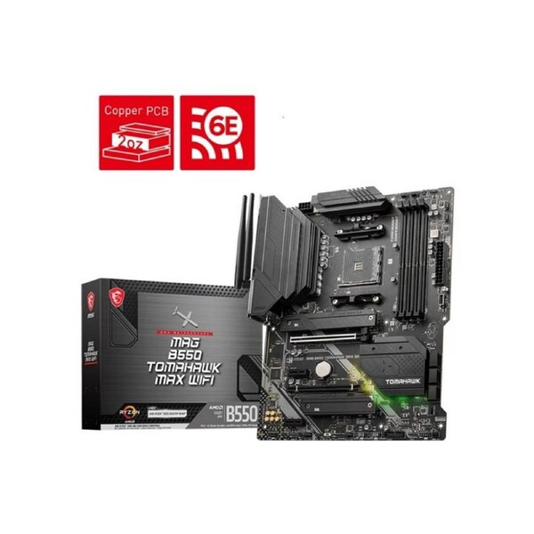 MSI MAG B550 TOMAHAWK MAX WIFI AM4 M.2 HDMI WiFi 6E ATX Gaming Motherboard