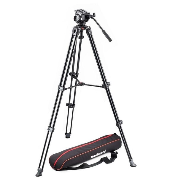Manfrotto MVT502AM Tripod Kit w/ Fluid Video Head includes Carry Bag