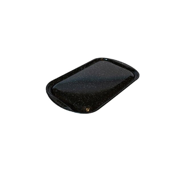 Urban Style Enamelware 40cm Lid Cover Top For Oven Baking Dish Black Speckle