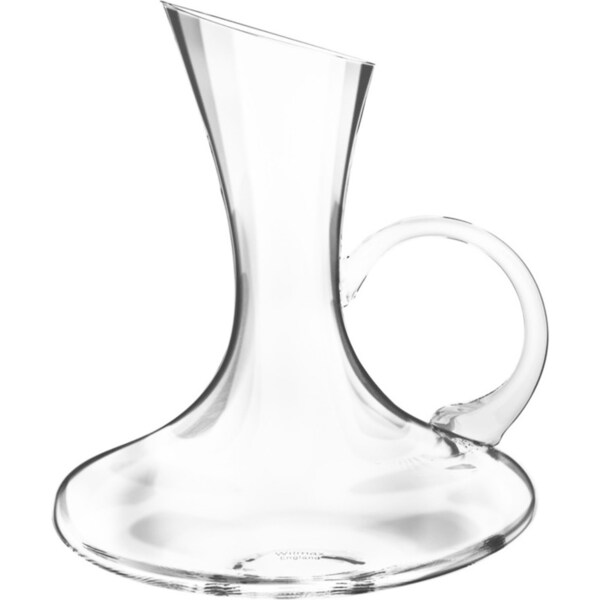 Wilmax England 1200ml Crystalline Glass Decanter Wine Pourer Container Clear