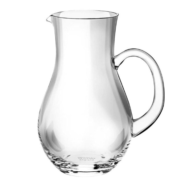 Wilmax England Round Crystalline 1500ml Glass Jug Water Container Pitcher Clear