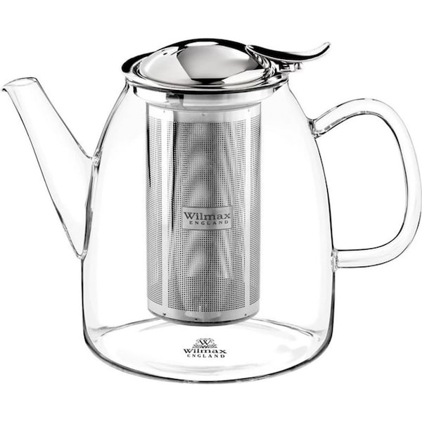 Wilmax England Thermo Glass 1450ml Teapot Container Glassware w/Lid/Handle Clear